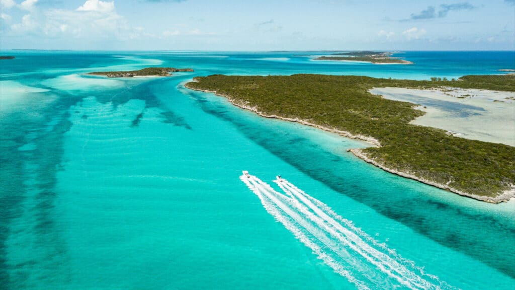 Helicopter to the Bahamas